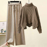 Ida™ - Elegantes Set aus Rollkragenpullover und weitem Hosen für einen schicken Look