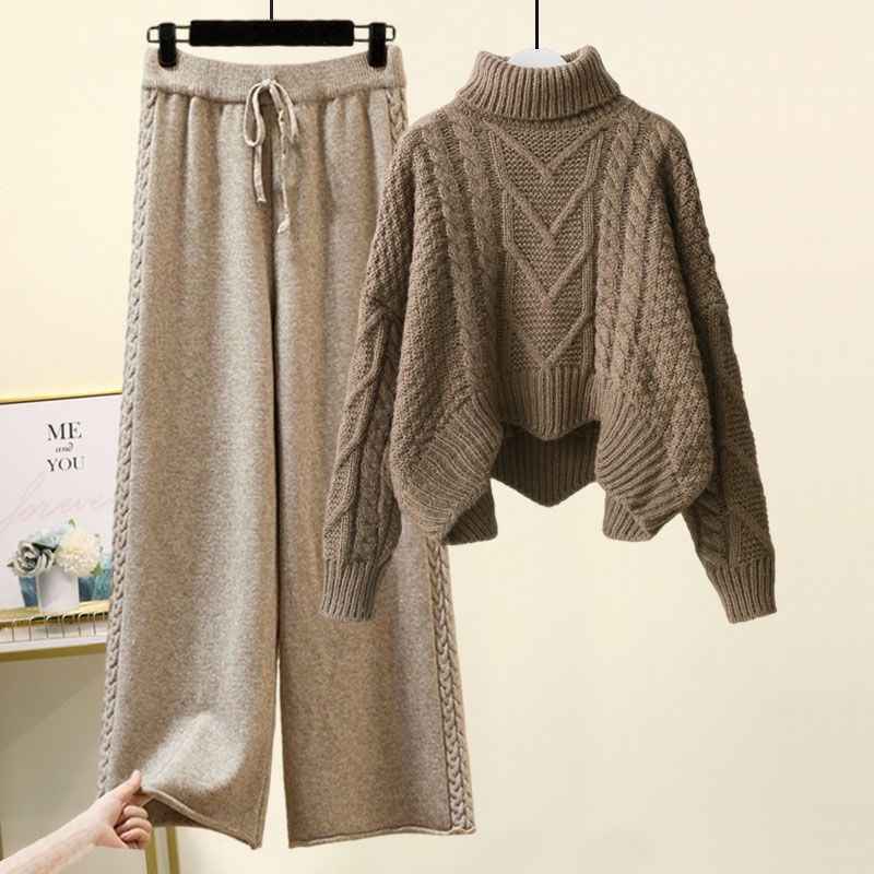 Ida™ - Elegantes Set aus Rollkragenpullover und weitem Hosen für einen schicken Look