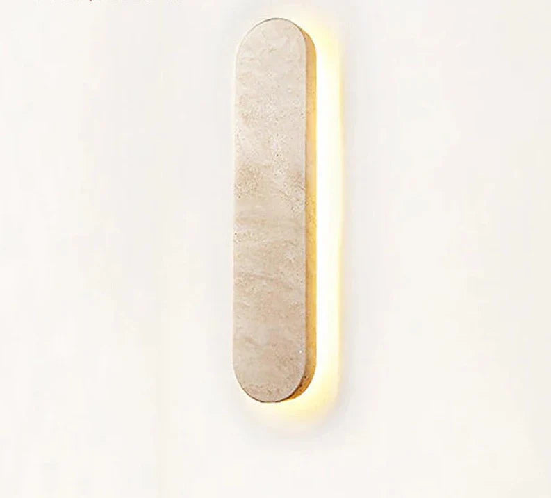 Thalyn - Elegante Wabi Sabi LED Wandlampe IP65 für minimalistisches Design