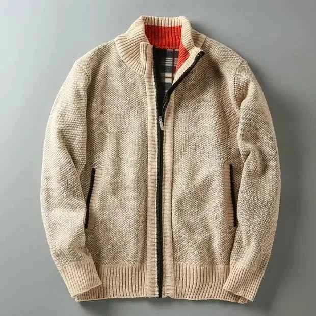 Langarmpullover aus Millstone-Garn gestrickt, elegant und bequem