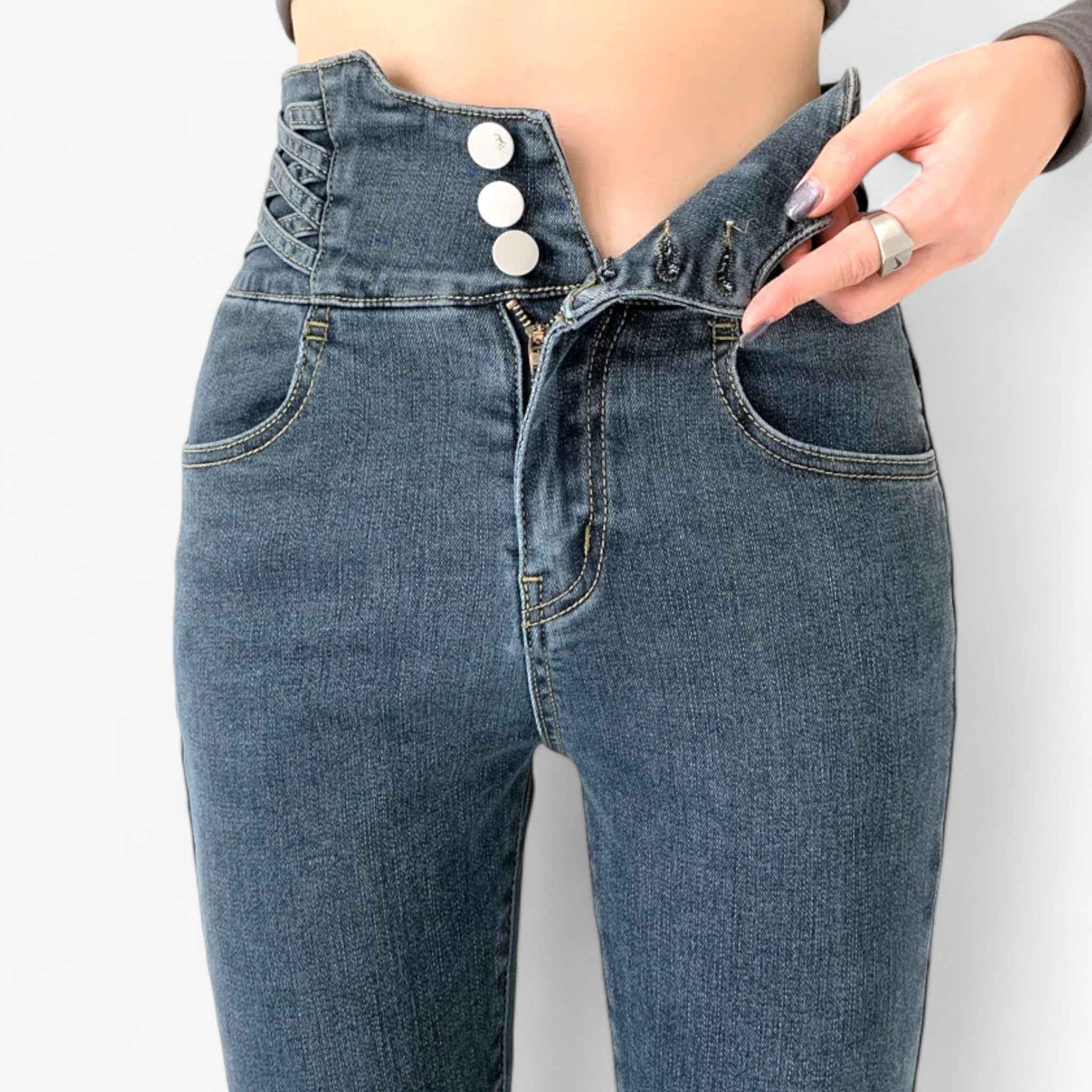 Skinny Pencil Jeans - Slim stretch for en flatterende pasform
