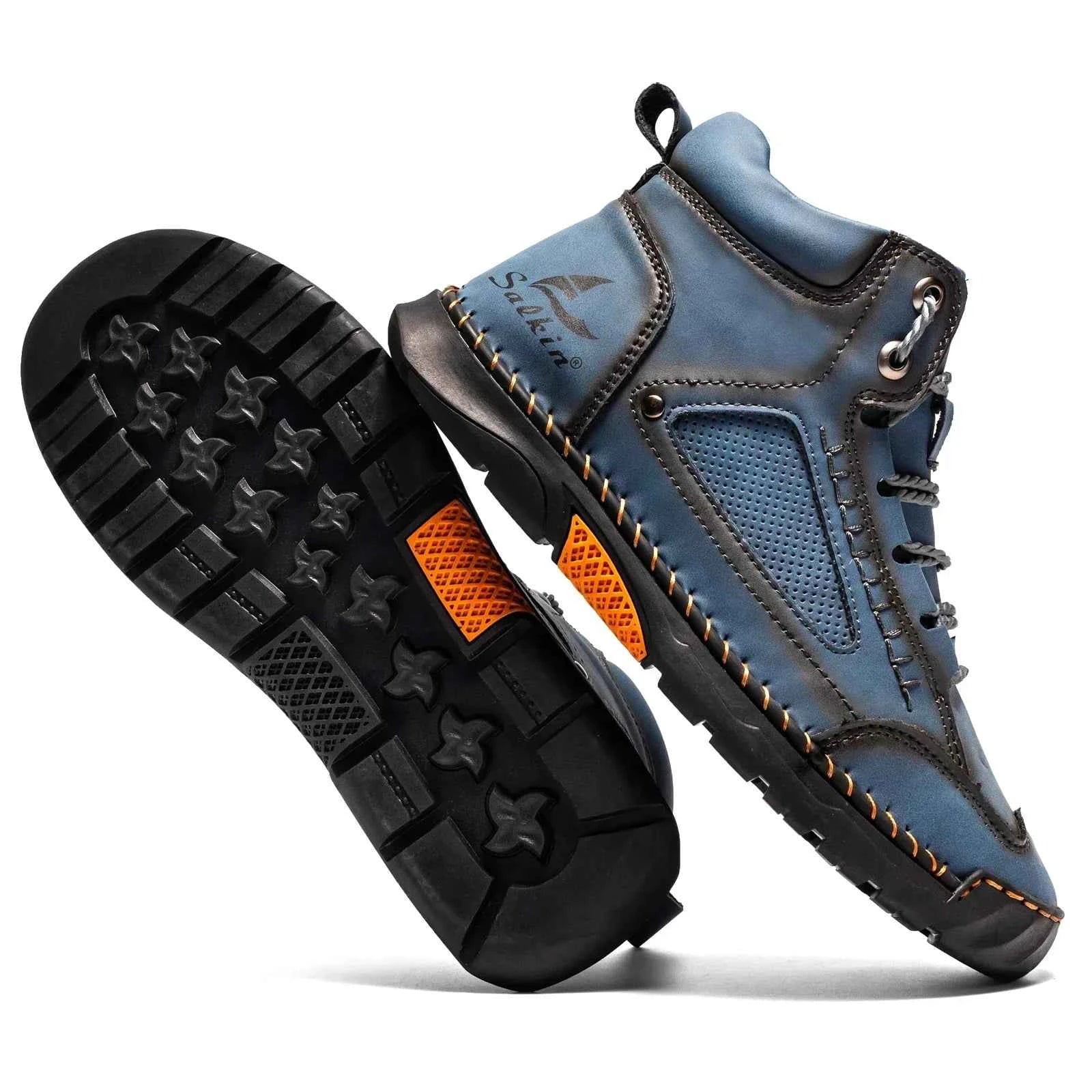 Lässige Leder-High-Top-Sneaker für den Alltag