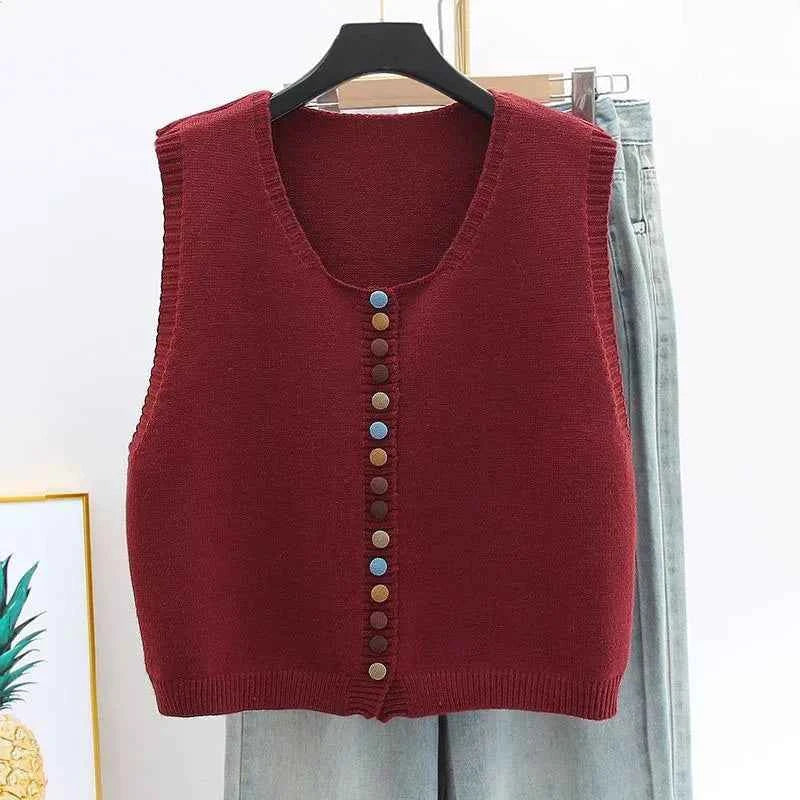 Anne - Tägliche Eleganz in ärmelloser Strickware