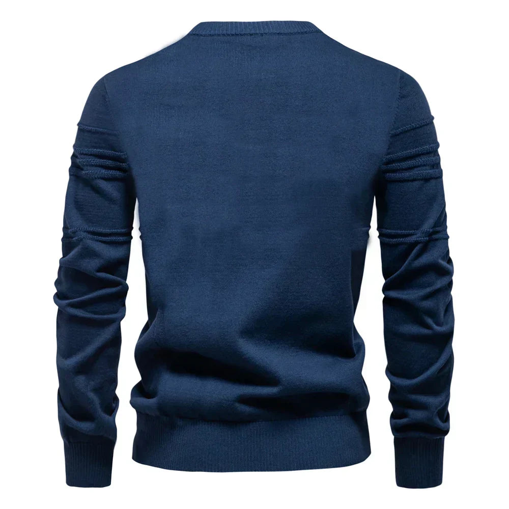 Alessio gestreifter Strickpullover für stilvollen Komfort