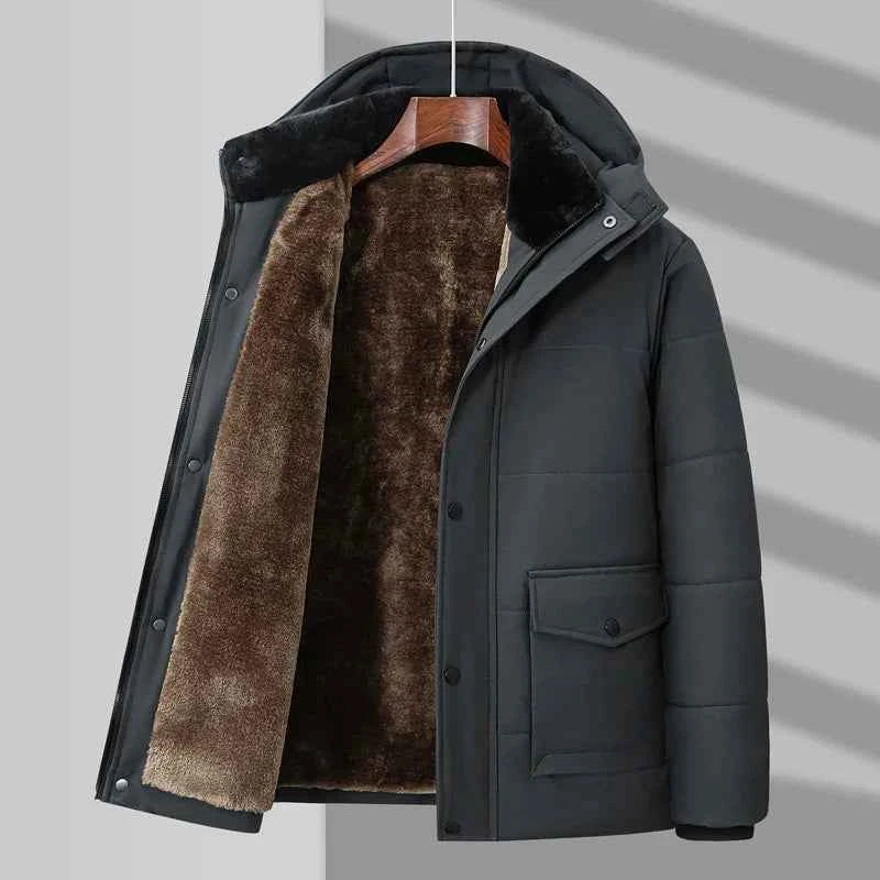 Hudson Daunenjacke mit Fellfutter für kuschelige Wärme und stilvollen Komfort