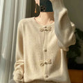 Cardigan elegante con dettaglio a fiocco da donna