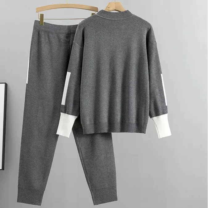 Damski komfortowy casualowy zestaw bluza i spodnie Kaitlyn
