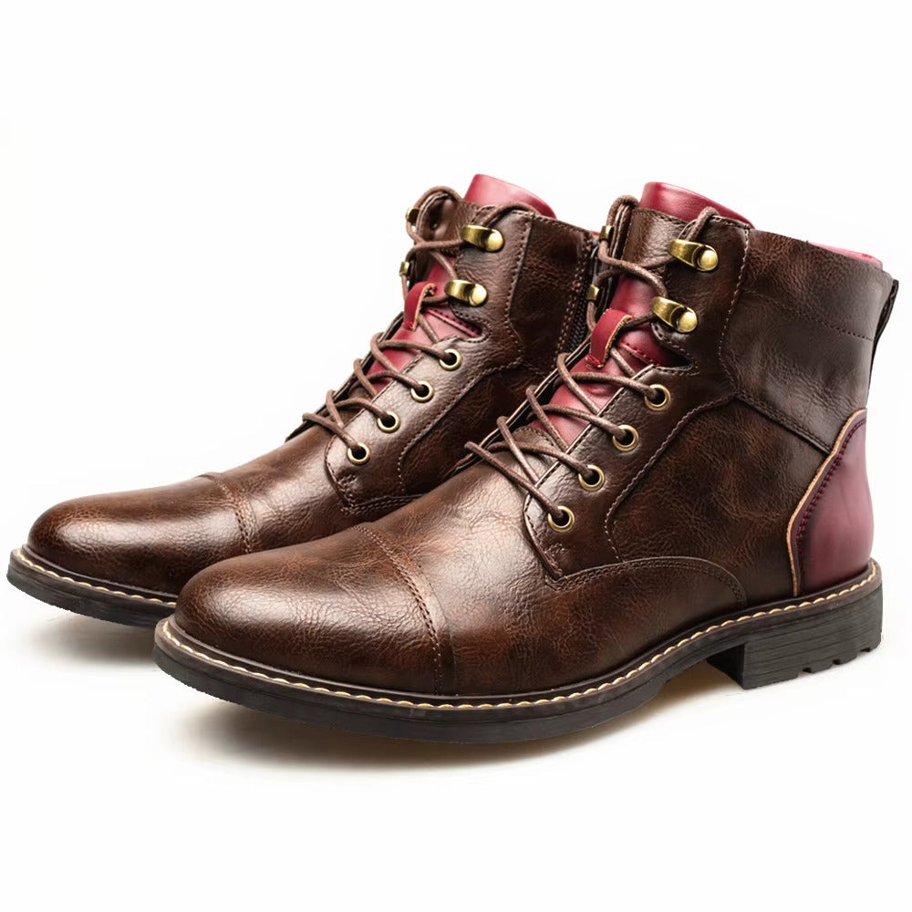 Elegante und Bequeme Leder-Oxford-Stiefel