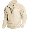Versione classica del maglione con cerniera per comfort ed eleganza