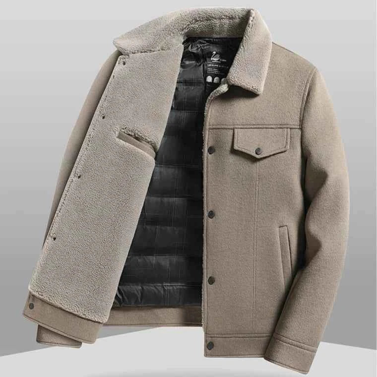 Elegante und warme Rhode Wolljacke