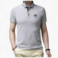 Einfarbiges Herr-Polyester-Poloshirt – reguläre Passform, verschiedene Größen und Farben