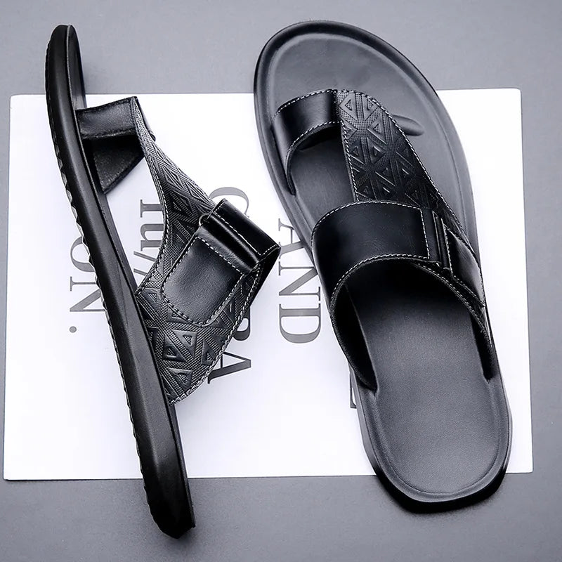 KINSEY – Elegante minimalistische Sandalen aus echtem Leder