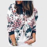 Smart blomster-bomber-cardigan for et stilfuldt look til damer