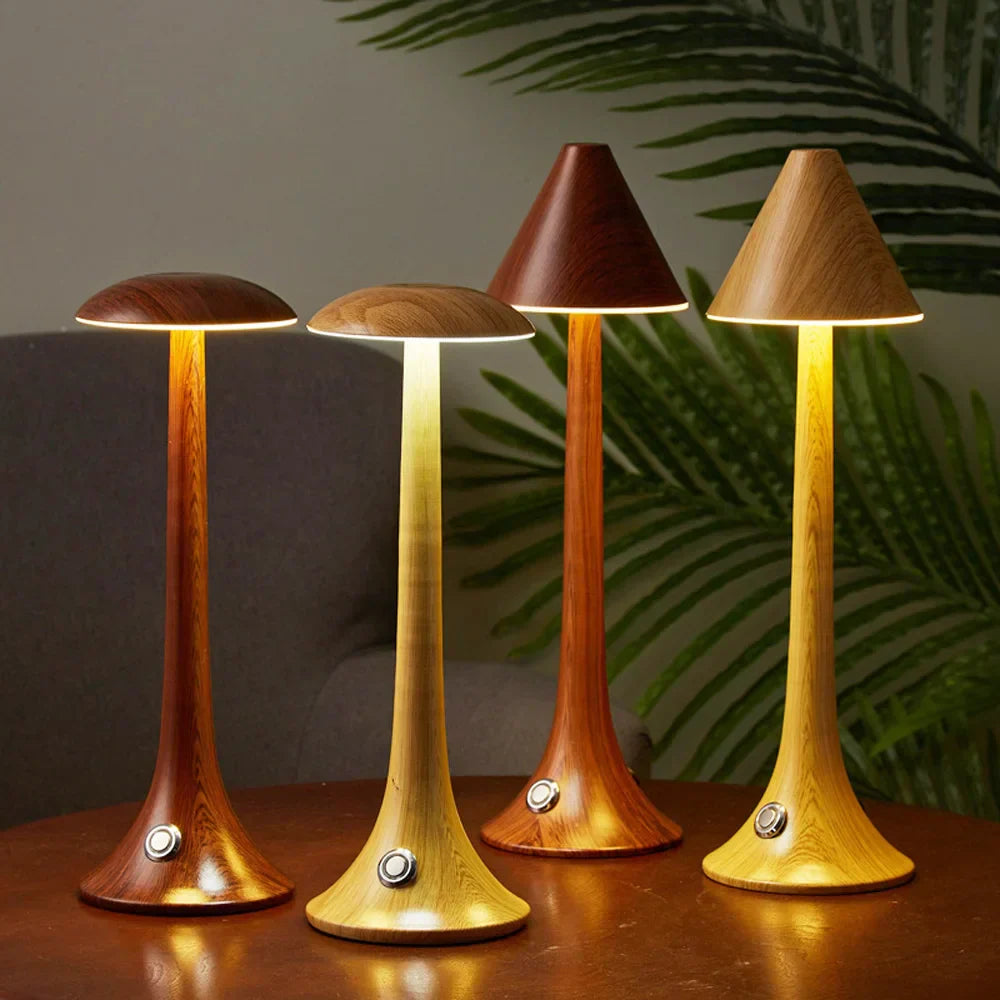 Wiederaufladbare Tischlampe GlowShroom – Elegante und praktische Beleuchtung für Ihr Zuhause