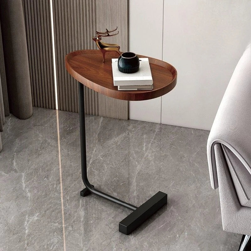 Nirethia – C-förmiger rollbarer Beistelltisch für Sofa und Bett – Perfekte Verbindung für jeden Raum