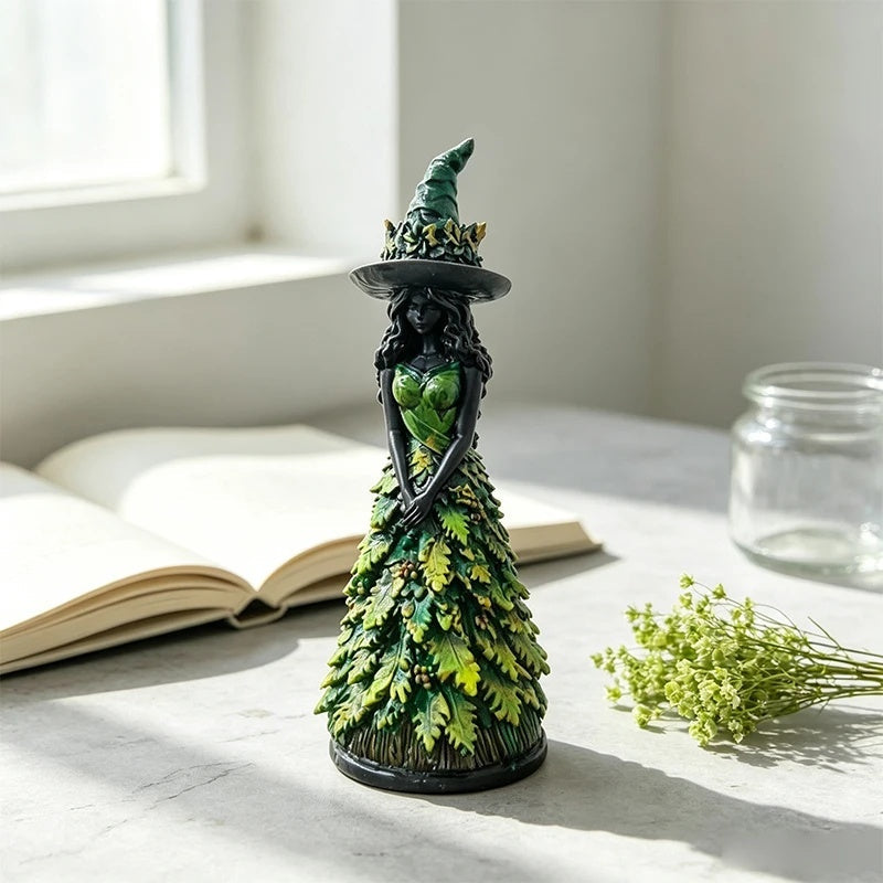 Gotische Hexenfigur mit Herbstdetails - Harz 25cm
