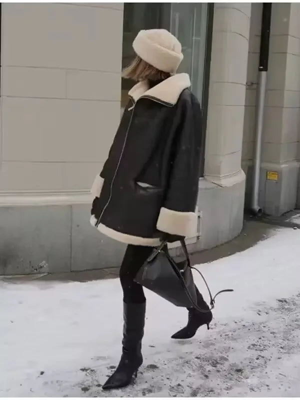 Gemütlicher und stilvoller Damenmantel für einen eleganten Look