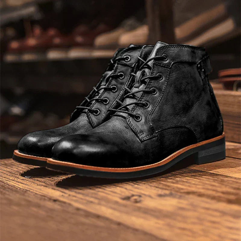 WYATT - Herrenschuhe im Retro-Stil mit runder Zehenpartie, kombiniert Eleganz und Komfort
