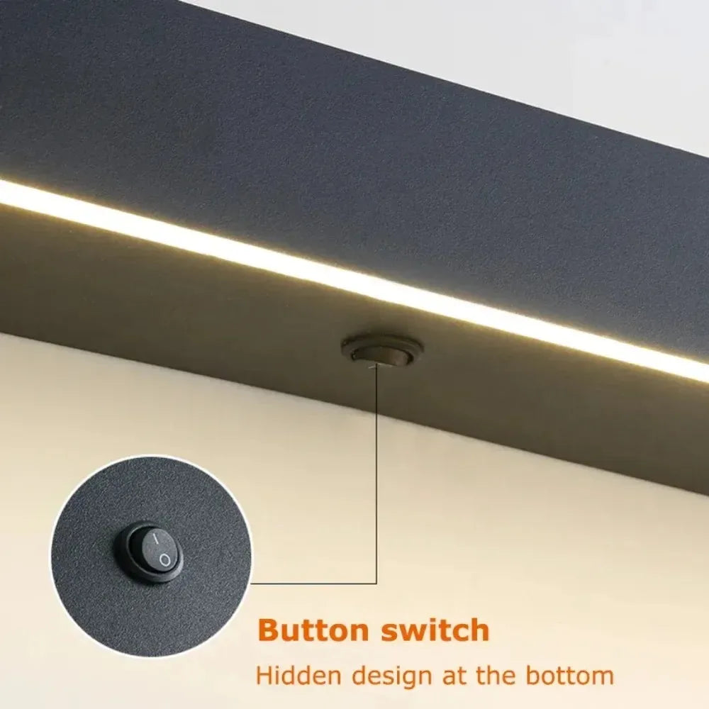 Luntheris - Energieeffiziente LED-Wandleuchte mit praktischem Nachttablett für Atmosphäre und Funktionalität