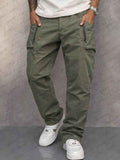 Herren Baumwoll-Cargohose - robust, bequem, mit Sicherheitstaschen