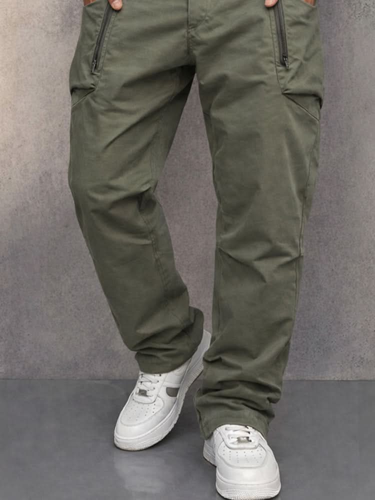 Herren Baumwoll-Cargohose - robust, bequem, mit Sicherheitstaschen