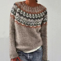 Maglione retrò comodo ed elegante da donna