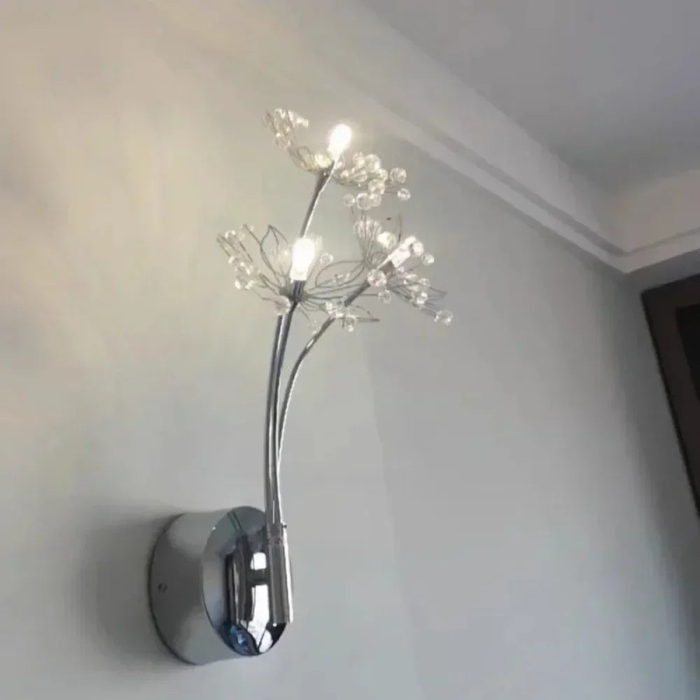 Lustrae - Elegante Moderne Minimalistische Kristall-Karottenblume Wandleuchte für eine stilvolle Einrichtung