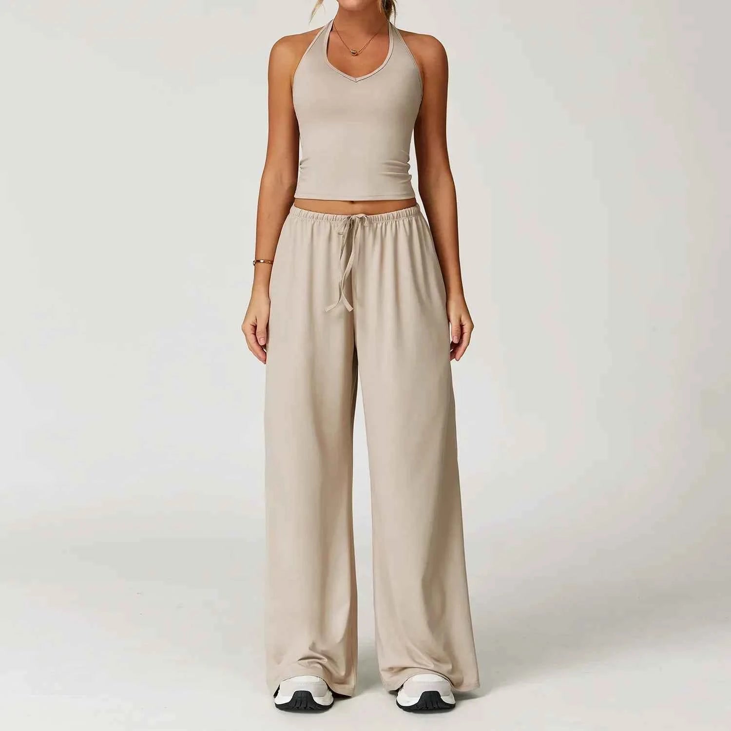 Eleanor Damen Winter Casual-Hosen mit weitem Bein und lockerer Passform
