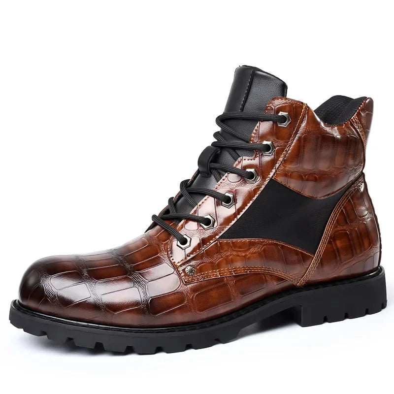 Rendell - Stylish krokodilleder Stiefel für besondere Anlässe