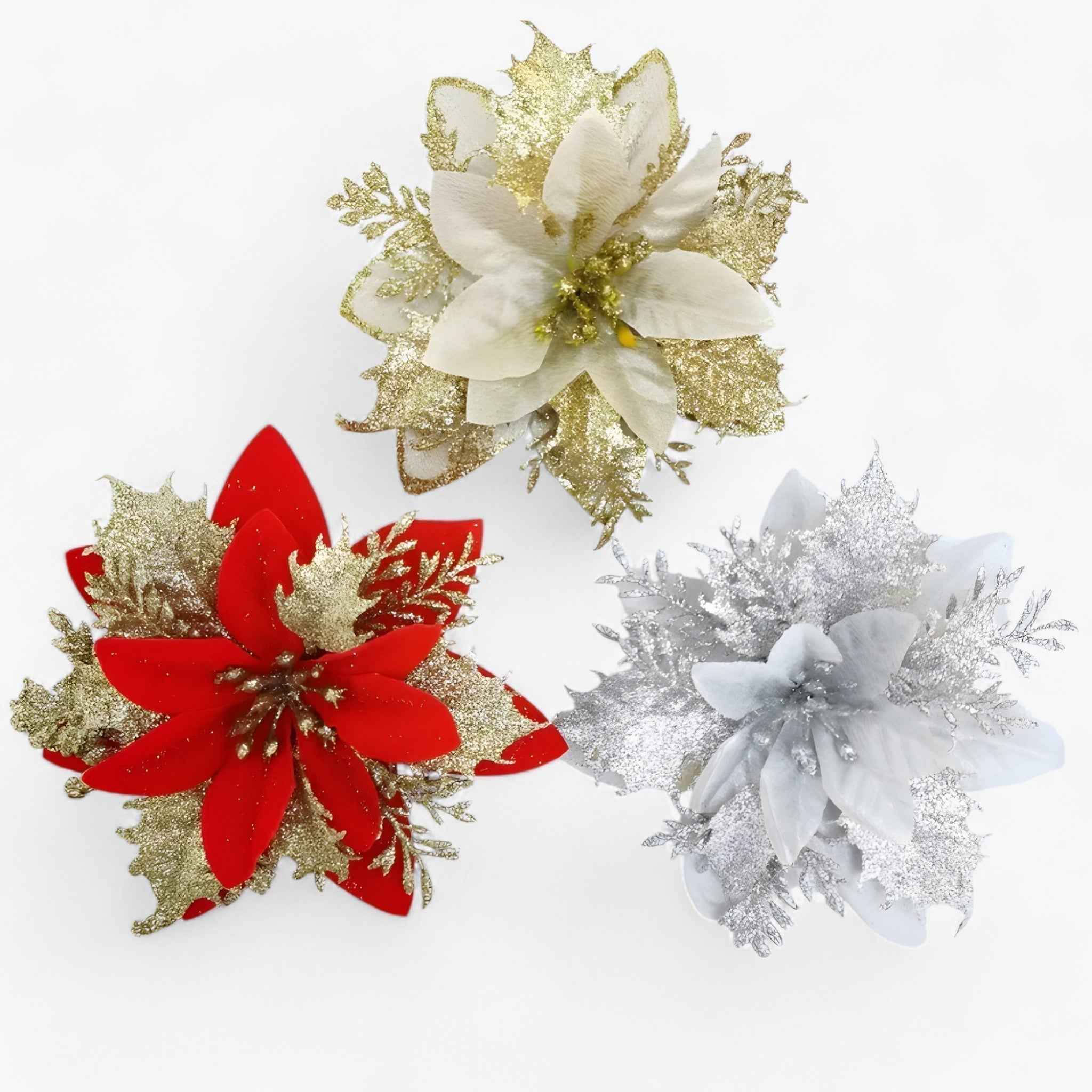 Blumen | Luxuriöse künstliche Weihnachtsblumen – Fügen Sie Ihrer Weihnachtszeit Eleganz hinzu