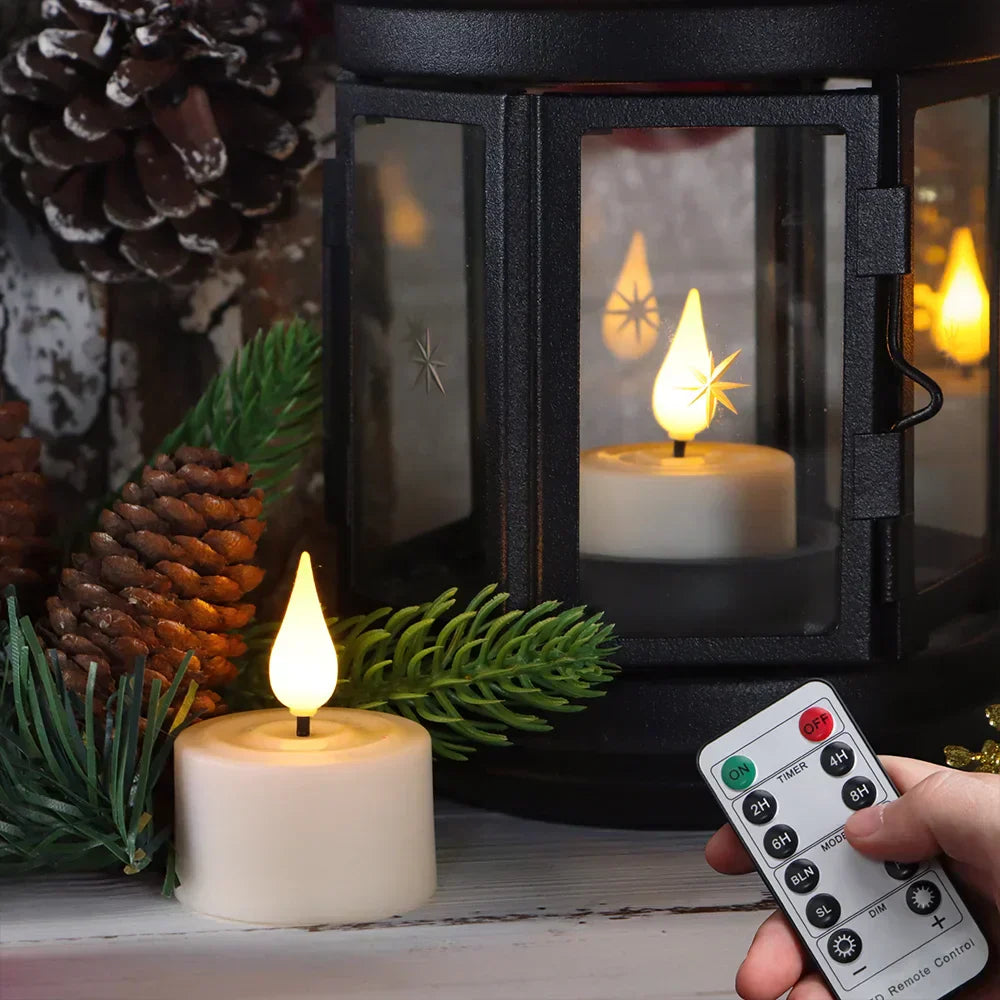 Flickerflex - Flackerkerzen LED mit Flammenloser Beleuchtung für eine Elegante und Sichere Dekoration