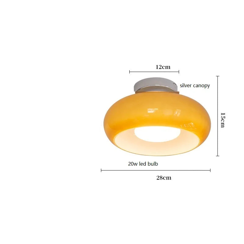 Elegante Glas- und Kupfersuspension mit E27-Glühbirne – Skandinavisches modernes Design