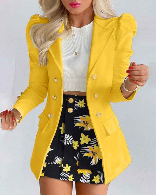 Chic Bella Damen Blazer- und Rock-Set – Elegant und Vielseitig