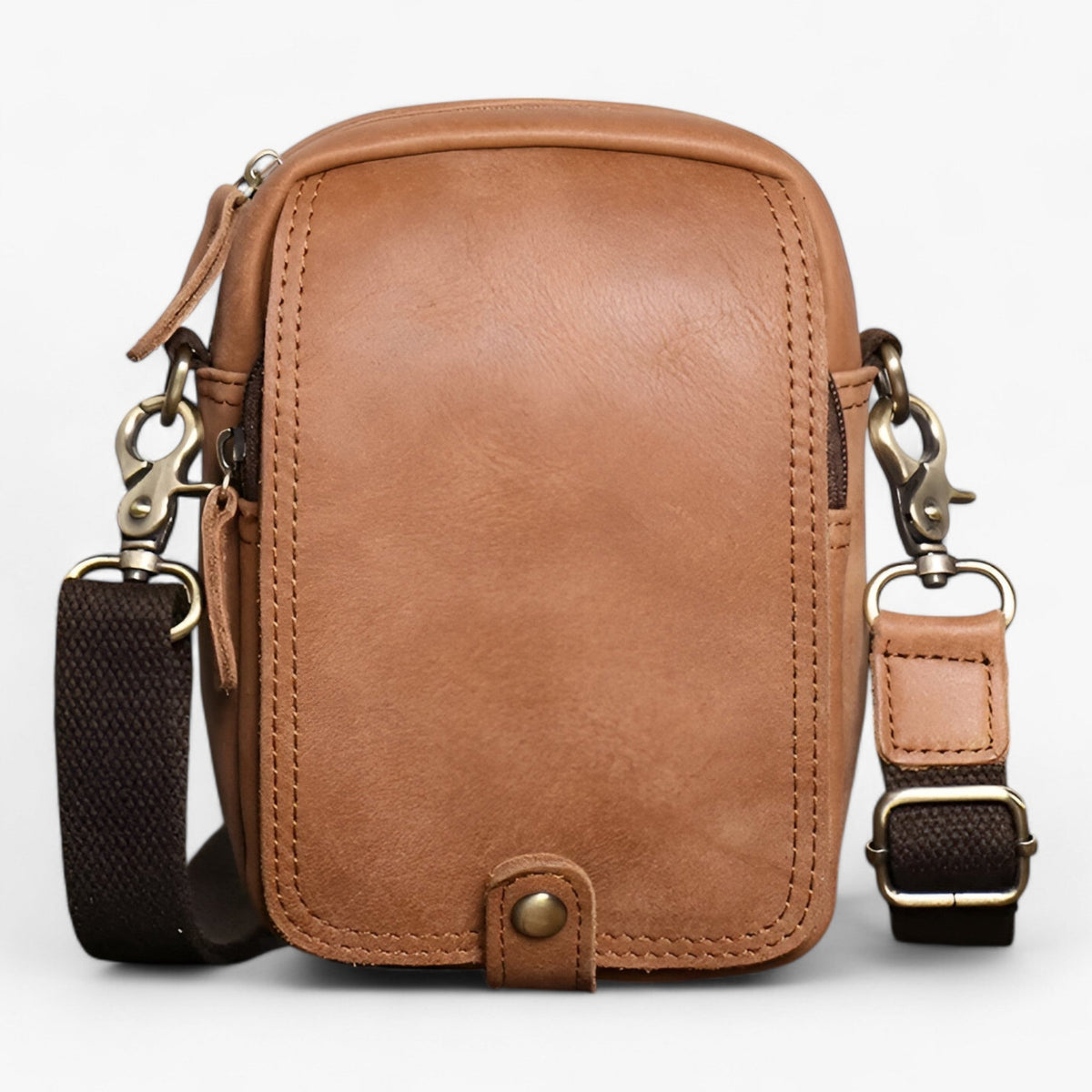 Leichte Retro Ochsenleder Pendlertasche