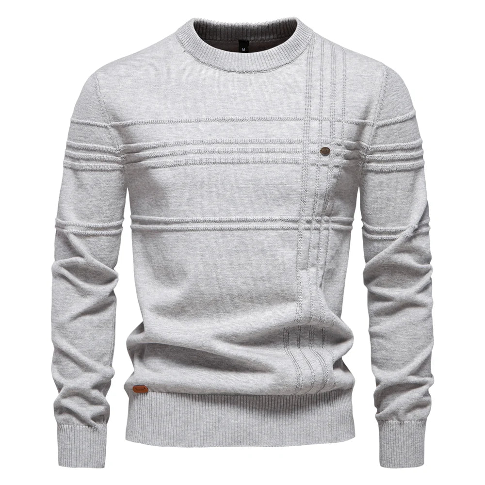 Alessio gestreifter Strickpullover für stilvollen Komfort