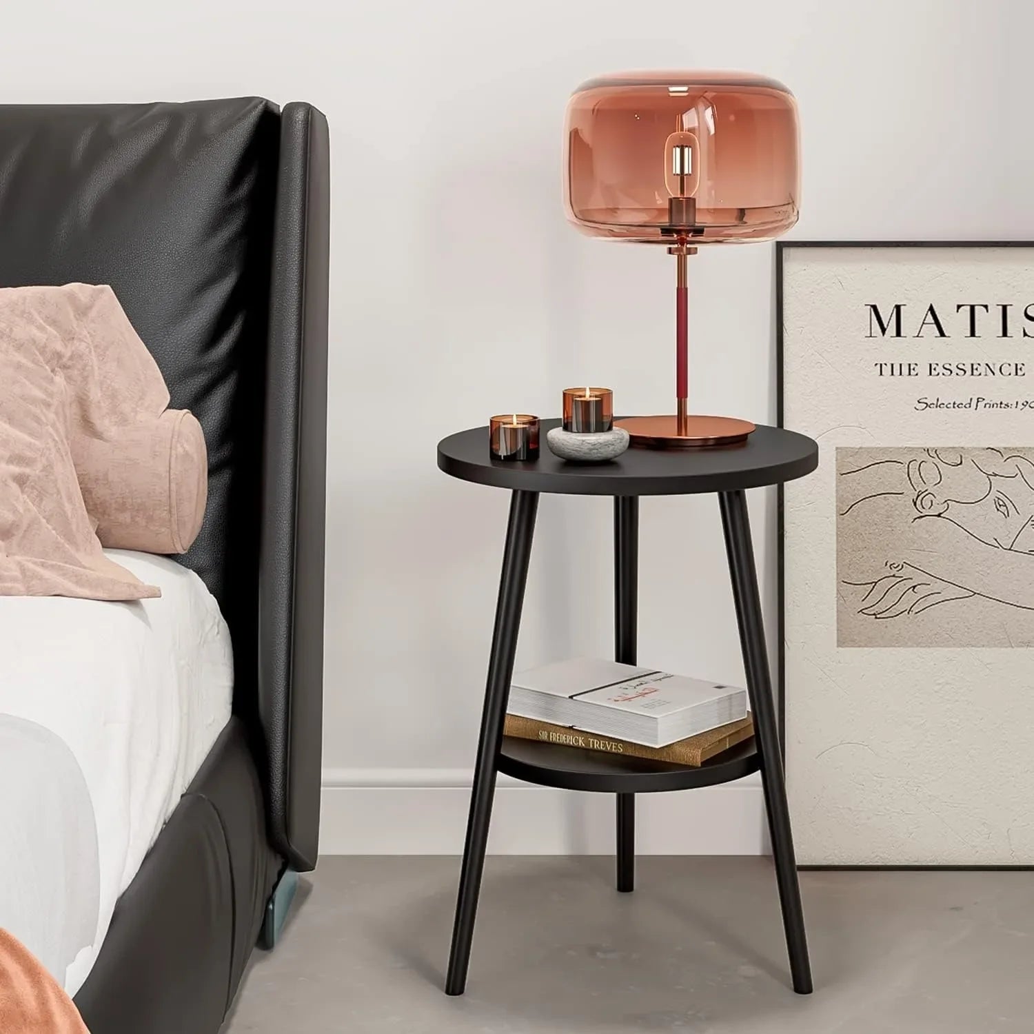 Cirenya - Stilvolle runde Zweiteilige Beistelltisch mit modernem Design für ein elegantes Wohnzimmer
