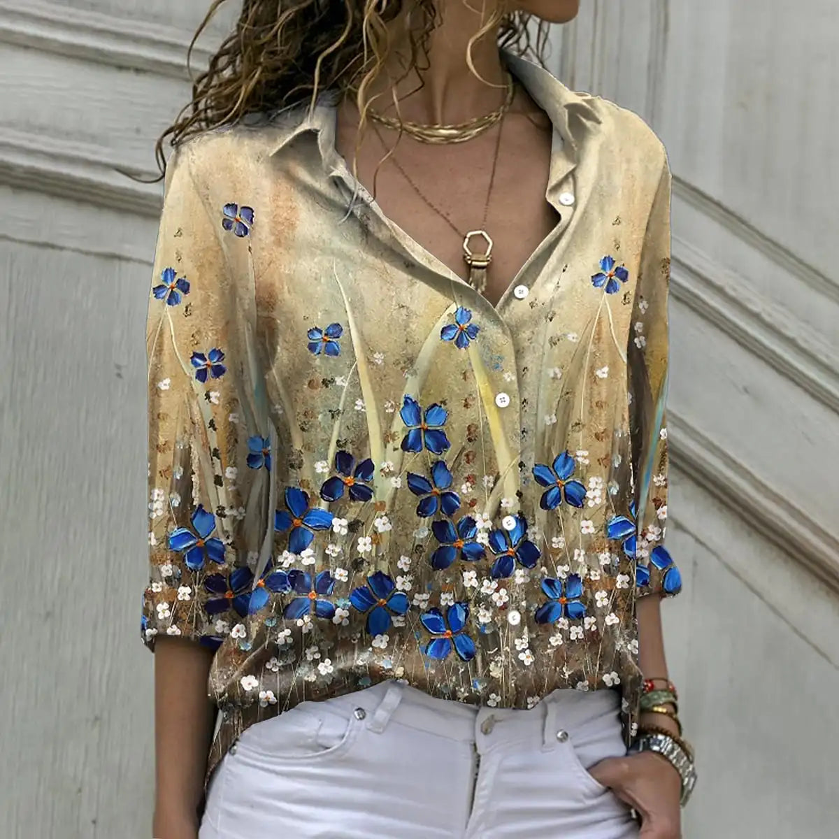 Iravella Legere Druckbluse für einen stilvollen Alltagslook