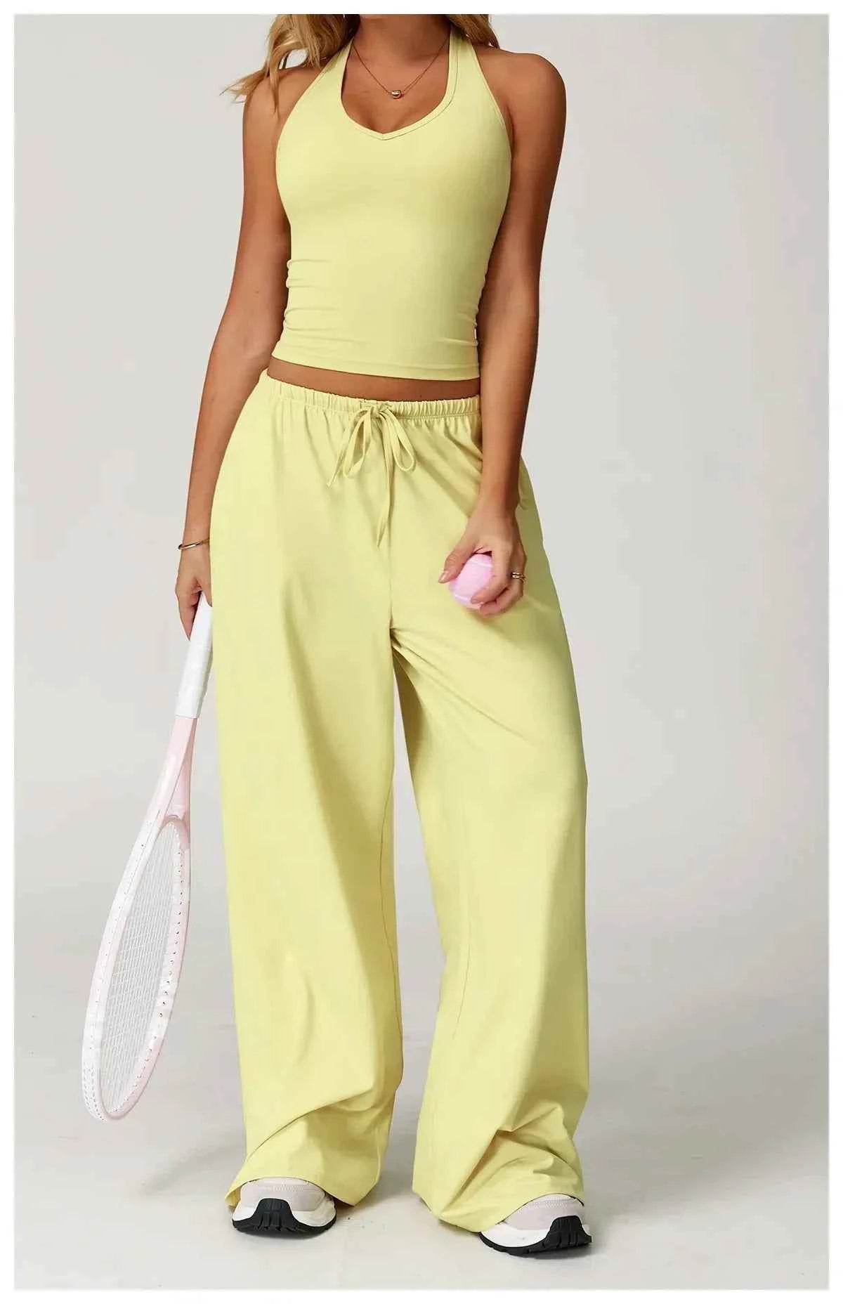 Eleanor Damen Winter Casual-Hosen mit weitem Bein und lockerer Passform