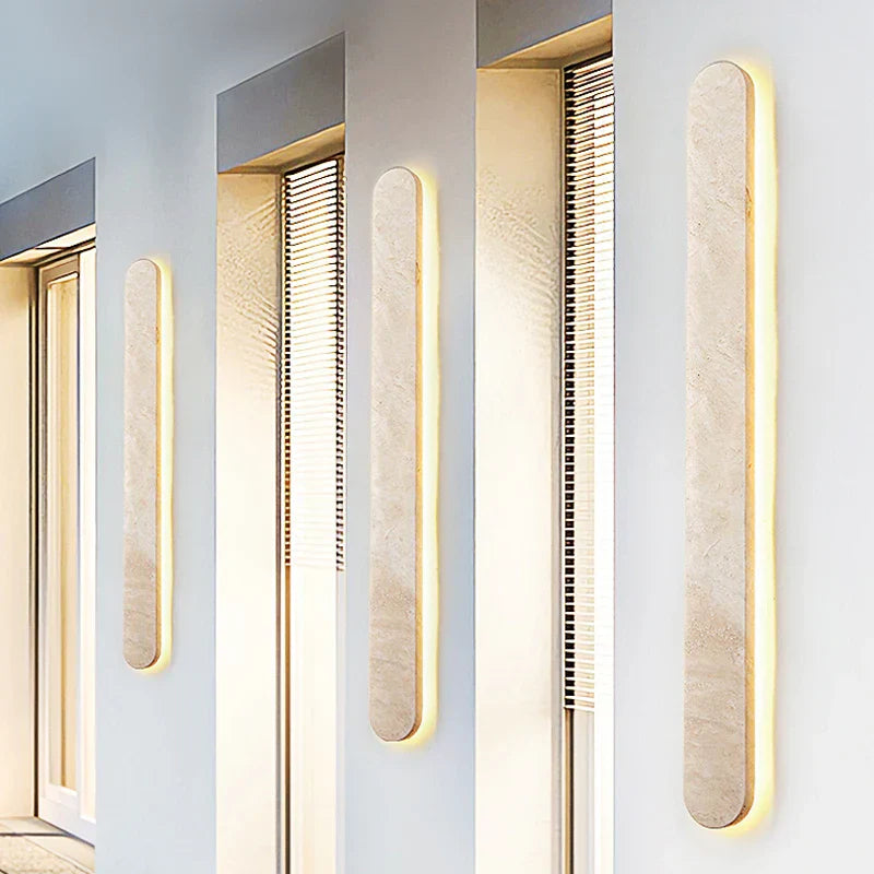 Thalyn - Elegante Wabi Sabi LED Wandlampe IP65 für minimalistisches Design