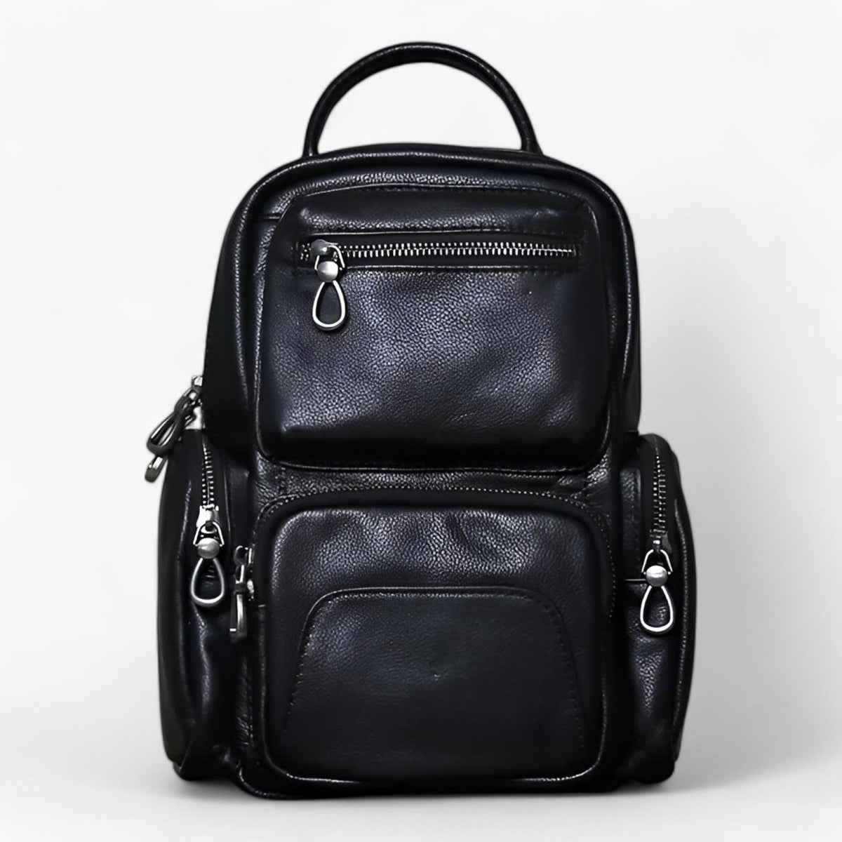 Herren 2-in-1 Leder Brusttasche und Rucksack