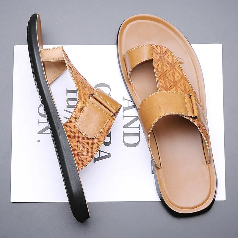 KINSEY – Elegante minimalistische Sandalen aus echtem Leder