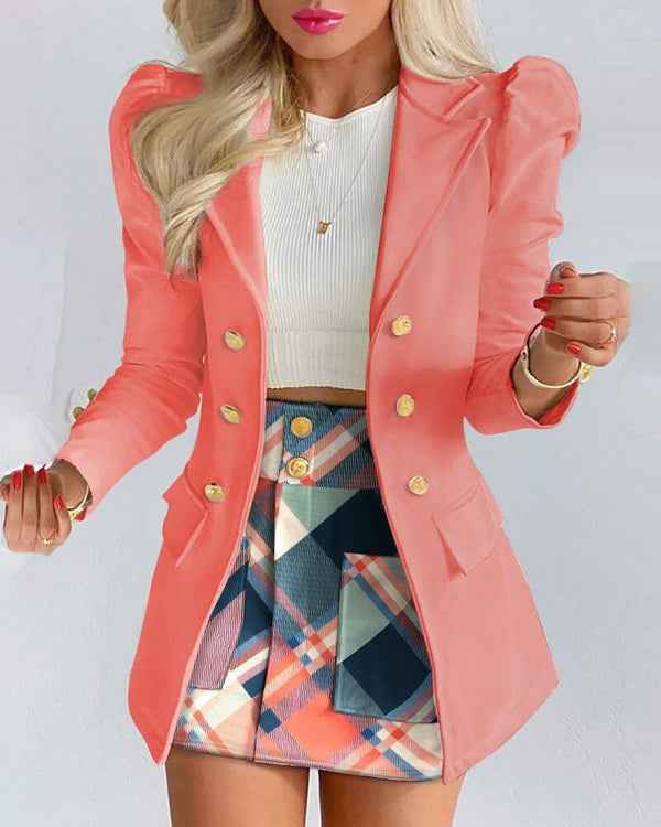 Chic Bella Damen Blazer- und Rock-Set – Elegant und Vielseitig