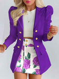 Chic Bella dames blazer- og nederdelssæt – Elegant og alsidig