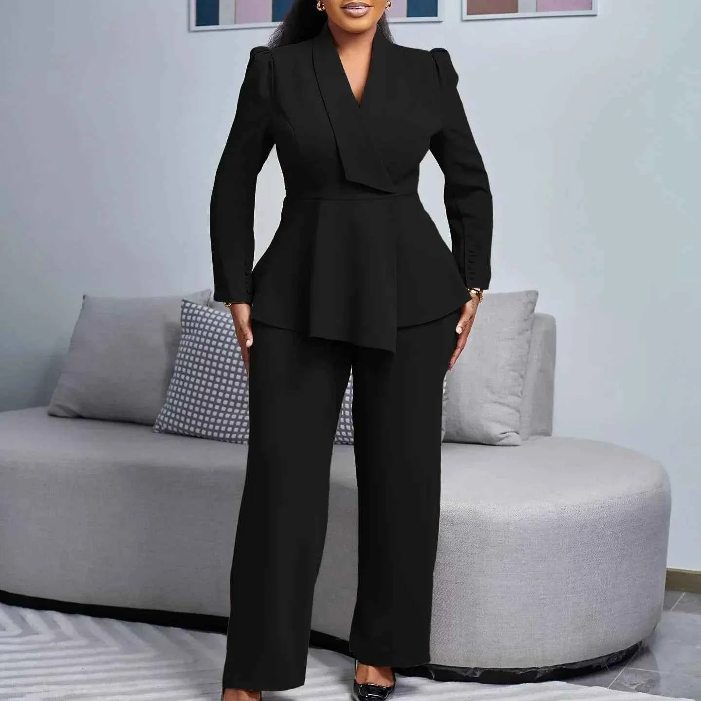 Kylie | Elegantes formelles Anzugset mit maßgeschneidertem langen Blazer für Damen