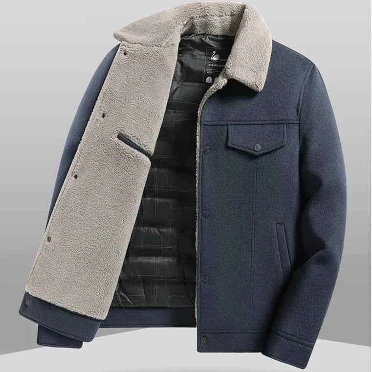 Elegante und warme Rhode Wolljacke