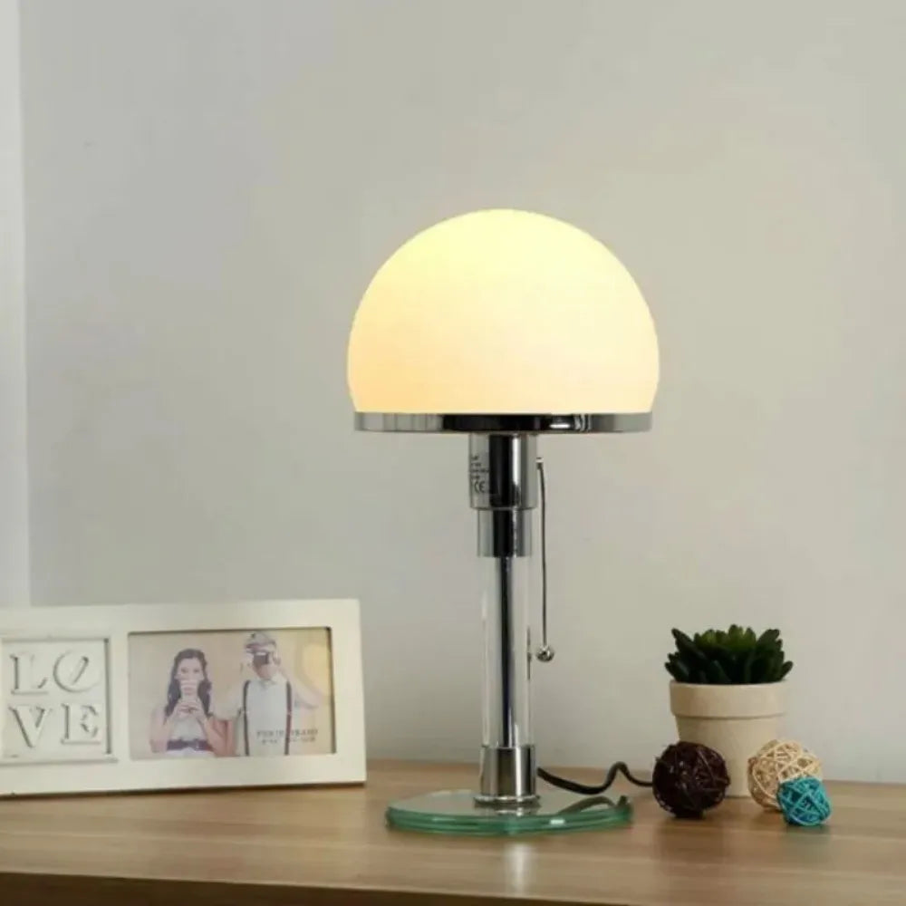 Heliophos - Elegante moderne minimalistische Glas-LED-Tischlampe für stilvolle Wohn Dekoration