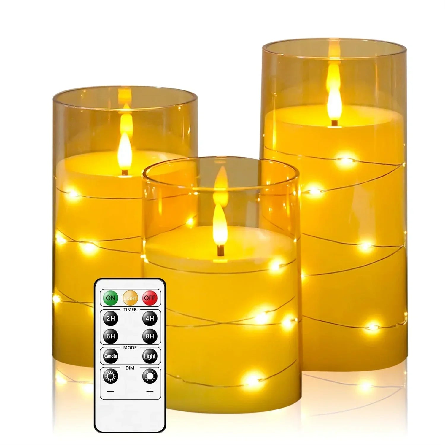 Flameflex - Kerzen mit LED ohne Flamme mit realistischem Effekt für eine warme und sichere Atmosphäre