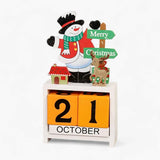 Festive tree advent calendar with dwarf and snowman - Make your holidays even more exciting