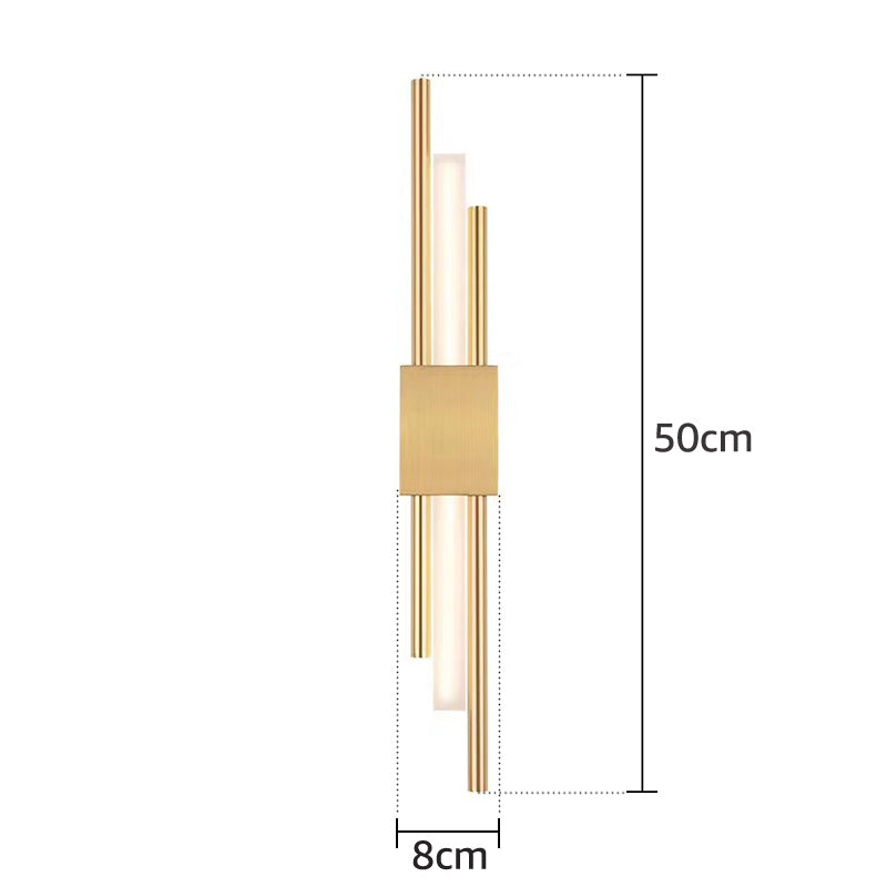 Adan - Wandapplikationen aus Metall im zeitgenössischen Design mit verstellbarer LED-Beleuchtung