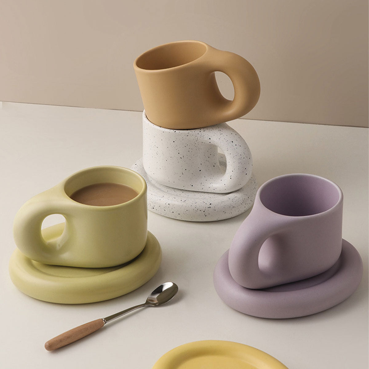 Kaffeetasse aus dickem Keramik – Elegant, langlebig und perfekt für einen Espresso